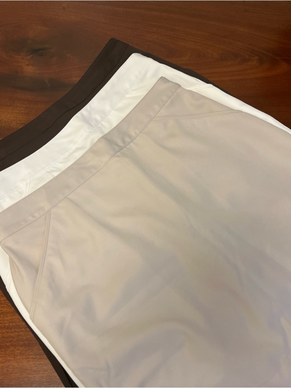 Coral Bay Neutral Skort Set in Brown, White and Beige